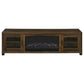 Temby - Fireplace TV Stand With Flameless Ambience - Pine Wood
