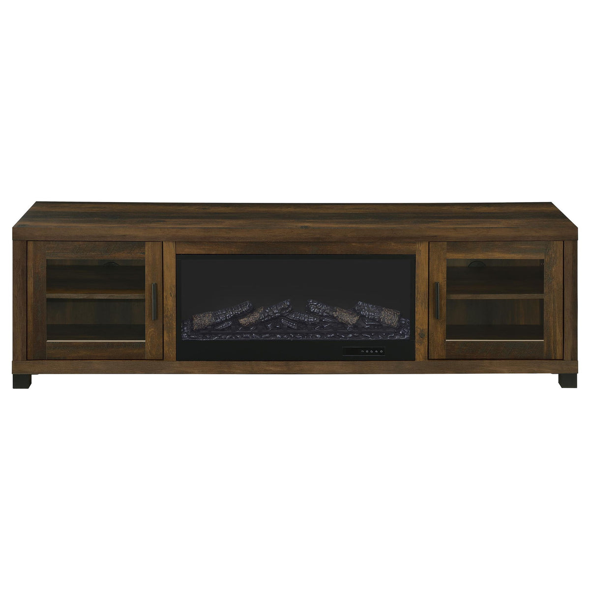 Temby - Fireplace TV Stand With Flameless Ambience - Pine Wood