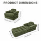 Convertible 2 In 1 Armrest Sofa For Bedroom