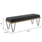 Upholstered Bench - Dark Blue