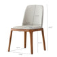 Modern Dining Chairs, Wooden Legs (Set of 2) - Gray