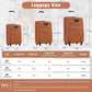 Softside Luggage Expandable Set With Duffel Bag Upright Spinner