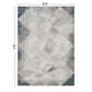 Geometrix - 5'3" X 7'3" Area Rug With Geometric, 3D Effect - Gray / Ivory