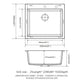 Quartz Kitchen Sink, Granite Composite, Drop In Sink With Durable Design
