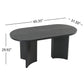 Dining Table With Curved Legs - Black