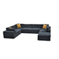 Custom Configuration Modular Sectional With Toss Pillows