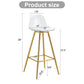 Stylish Upholstered Bar Chairs With Metal Leg