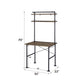 Ensata - Rustic Writing Desk - Black / Oak