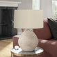 Lighting, Table Lamp, Concrete, Resin, Contemporary - Cream