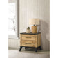 Georgina - 2 Drawer Nightstand - Natural Wood