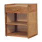 Larissa - T Bar Open Bedside Table - Oak