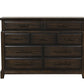 9 Drawer Dresser - Mahogany