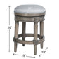 Rustic Elegance Backless Swivel Stool