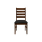 Dining Chair, Dining Room, Side, Upholstered, Transitional (Set of 2) - Brown