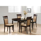 Gianna - 5 Piece Dining Set With Oval Table And Side Chairs - Cappuccino