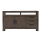 Side Server With Glass Inlay - Dark Oak