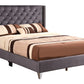 Upholstered Nailhead Trim Chic Bed
