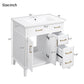 Modern Bathroom Vanity With Ceramic Sink, Soft Close Storage Cabinet