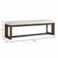 Backless Upholstered Dining Bench