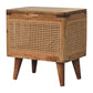 Larissa - Lid Up Storage Stool - Oak