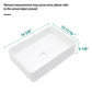 Modern Ceramic Rectangular Vessel Bathroom Sink