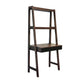 Ladder Desk, Ladder Style Display Shelf - Natural Wood / Brown