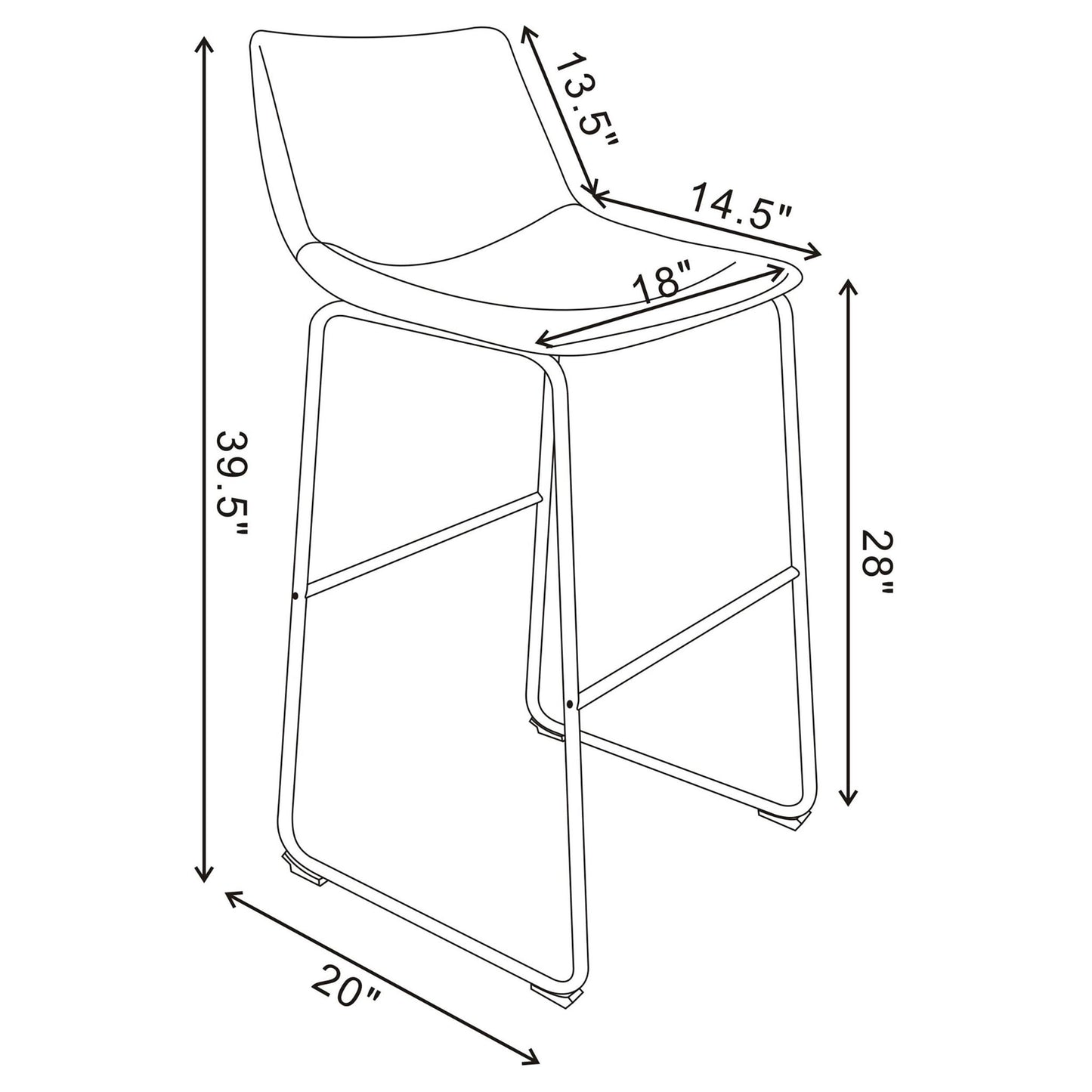 Armless Stools (Set of 2)