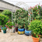 Metal Garden Arch Assemble Freely With 8 Styles Garden Arbor Trellis Climbing Plants Support Rose Arch