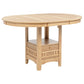 Davis - 5 Piece Oval Counter Height Dining Set With Expandable Table - Light Oak