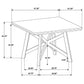 Maxine - Square Counter Height Dining Table - Brown