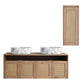 Bathroom Vanity & Art Sink And Side Cabinet, Float Mounting Design