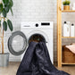 Maval - 5' X 8' Washable Area Rug - Black / Gray