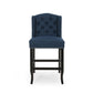 Vienna - Fabric Tufted Counter Stool With Nailhead Accents (Set of 2)