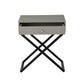 Koda - End Side Table Nightstand, Drawer And Cross Base
