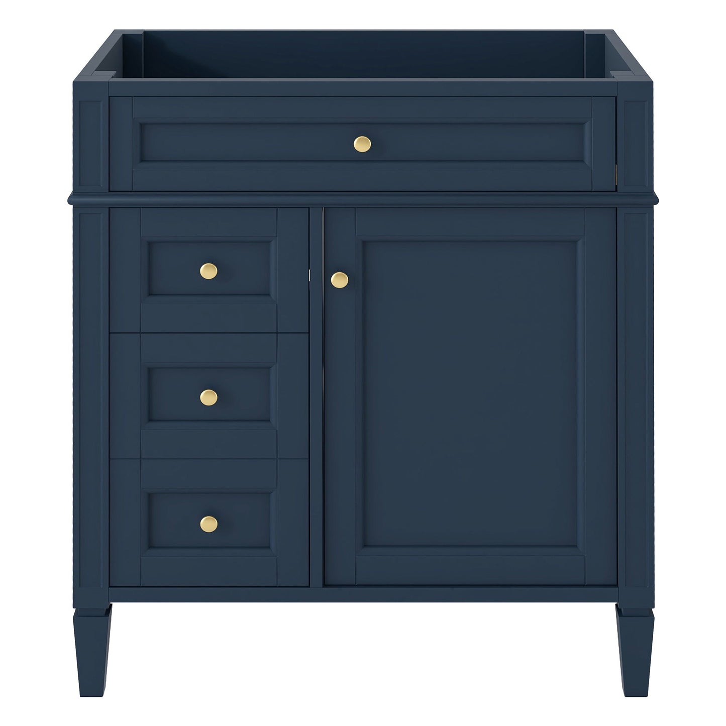 Bathroom Vanity With 2 Drawers And Tip-Out Drawer, Storage Cabinet
