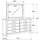 Bren - 8 Drawer Dresser With Mirror - Rustic Brown