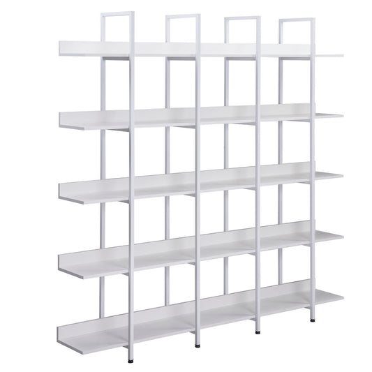Vintage Industrial 5 Tier Open Bookcase