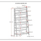 Acadian - Handcrafted Wide Bookcase