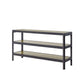 Console Table With Insets - Black