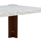 Hettie - Dining Table With Engineered Stone Top - Brown