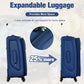 Softside Luggage Expandable Set With Duffel Bag Upright Spinner
