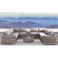 Modern Patio Rattan Sectional Set With Cushions
