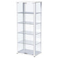 Nevra - 4 Shelf Display LED Curio Cabinet