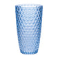 Leading Ware Diamond Cut Acrylic Drinking Glasses (Set of 4)