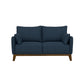 Loveseat With Flared Legs - Blue
