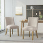 Classic Fabric Dining Chair (Set of 2) - Beige