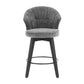 Wing Back Swivel Bar Stools (Set of 2)