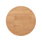 Kenzie - Fluted Pillar Round Accent Side Table - Light Natural Brown