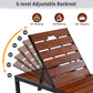 Outdoor Chaise With Adjustable Backrest