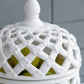 Ballas - Bird Lidded Jar - White